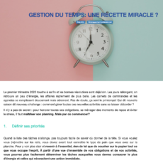 Gestion du temps Forma